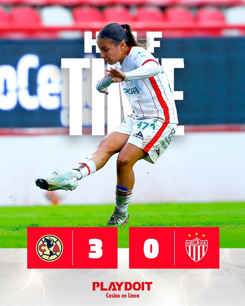 #AMEvsNEC | The first half has concluded in Mexico City.

#FuerzaCentellas ⚡