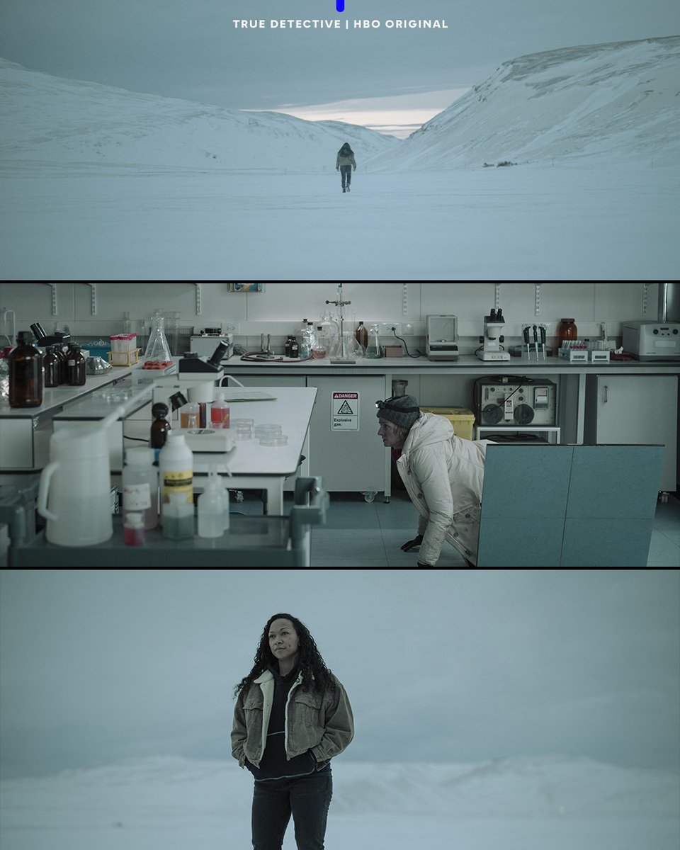 HBOLAT's tweet image. Plan para el finde: volver a Alaska junto a Danvers y Navarro. ❄️🥰

#TrueDetective