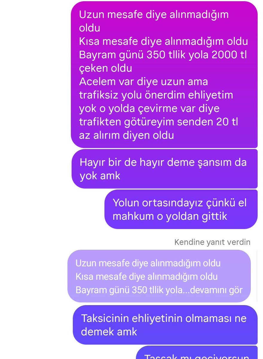 Yok bizde şöyle oluyor