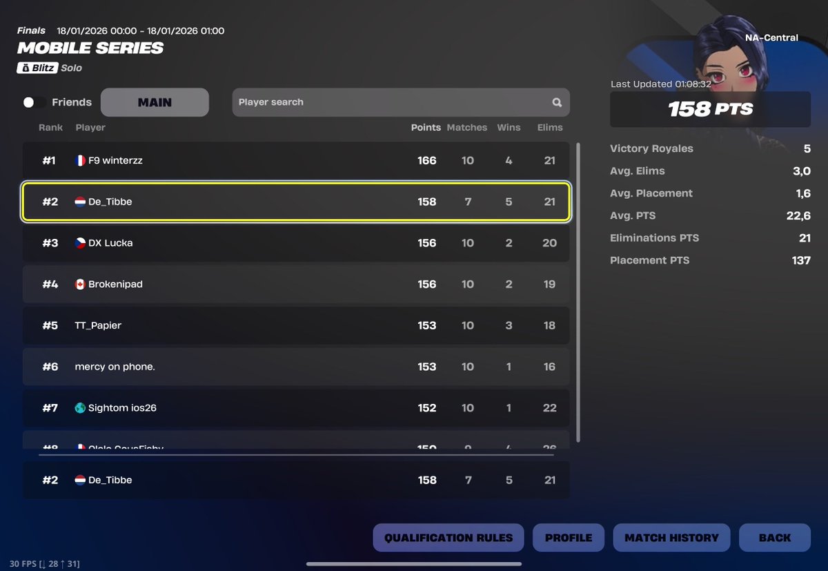 2nd NA Mobile Series Opens