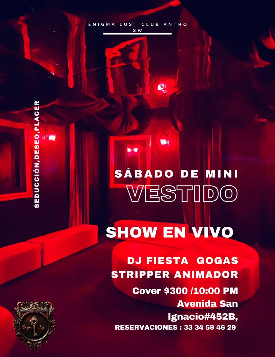 Las noches más sexys y calientes están en Enigma 🔥🫦
