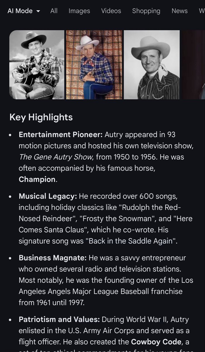 patricktz's tweet image. Wow, Gene Autry was a frickin legend.