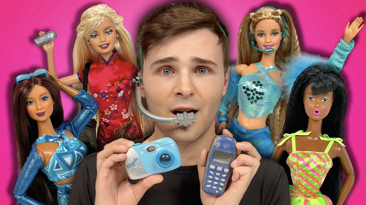 I tested nostalgic gimmick Barbies! Watch: youtu.be/bfVD7ETDImw?si…