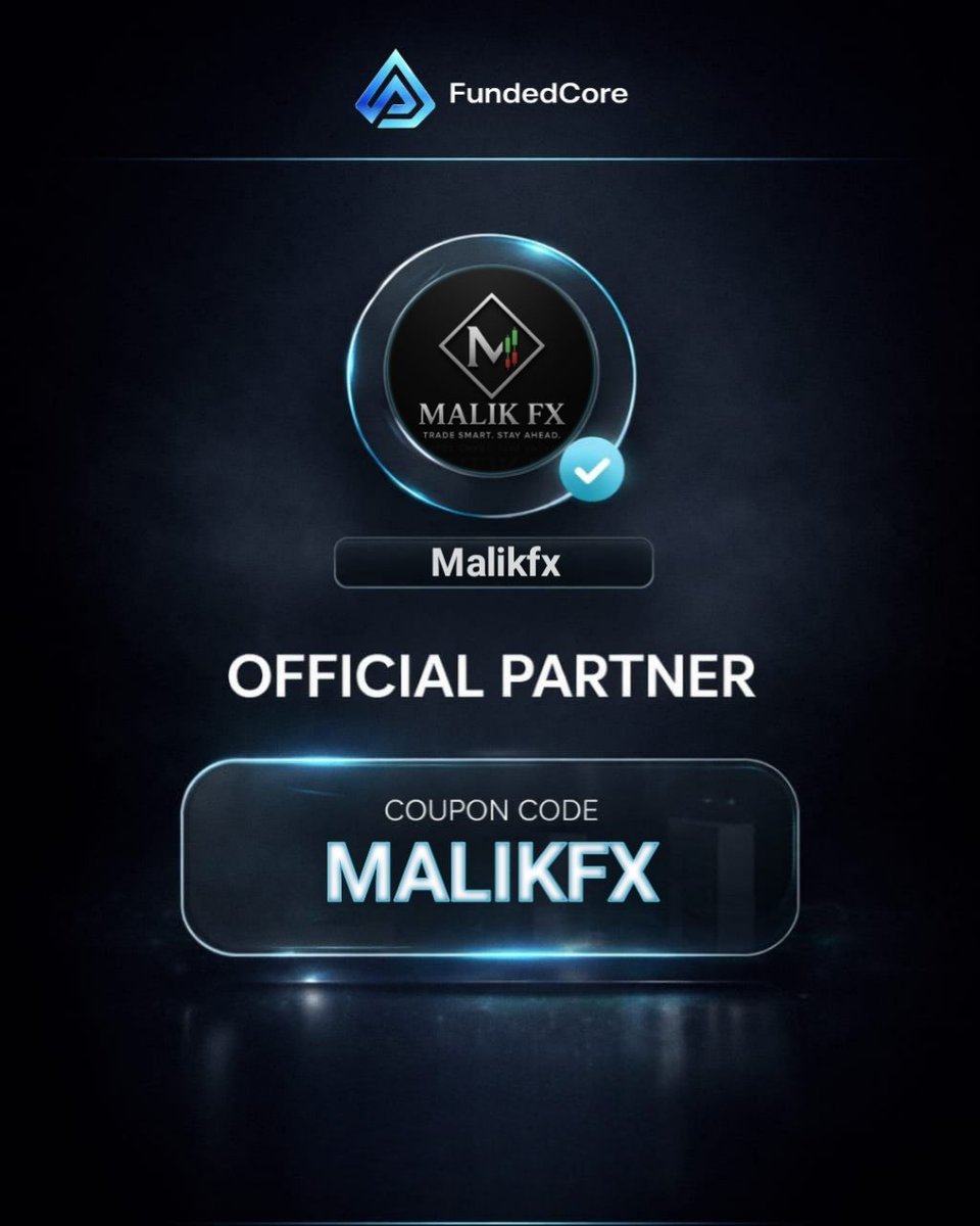 🚀 GREAT NEWS FOR TRADERS!
I’m excited to announce that I am an Official Partner of <a href="/FundedCore/">FundedCore</a> ✅

Do you want to get a funded trading account and trade with large capital without using your own money? This is a great opportunity for you 💼📈
👉 Use COUPON CODE: MALIKFX
To enjoy