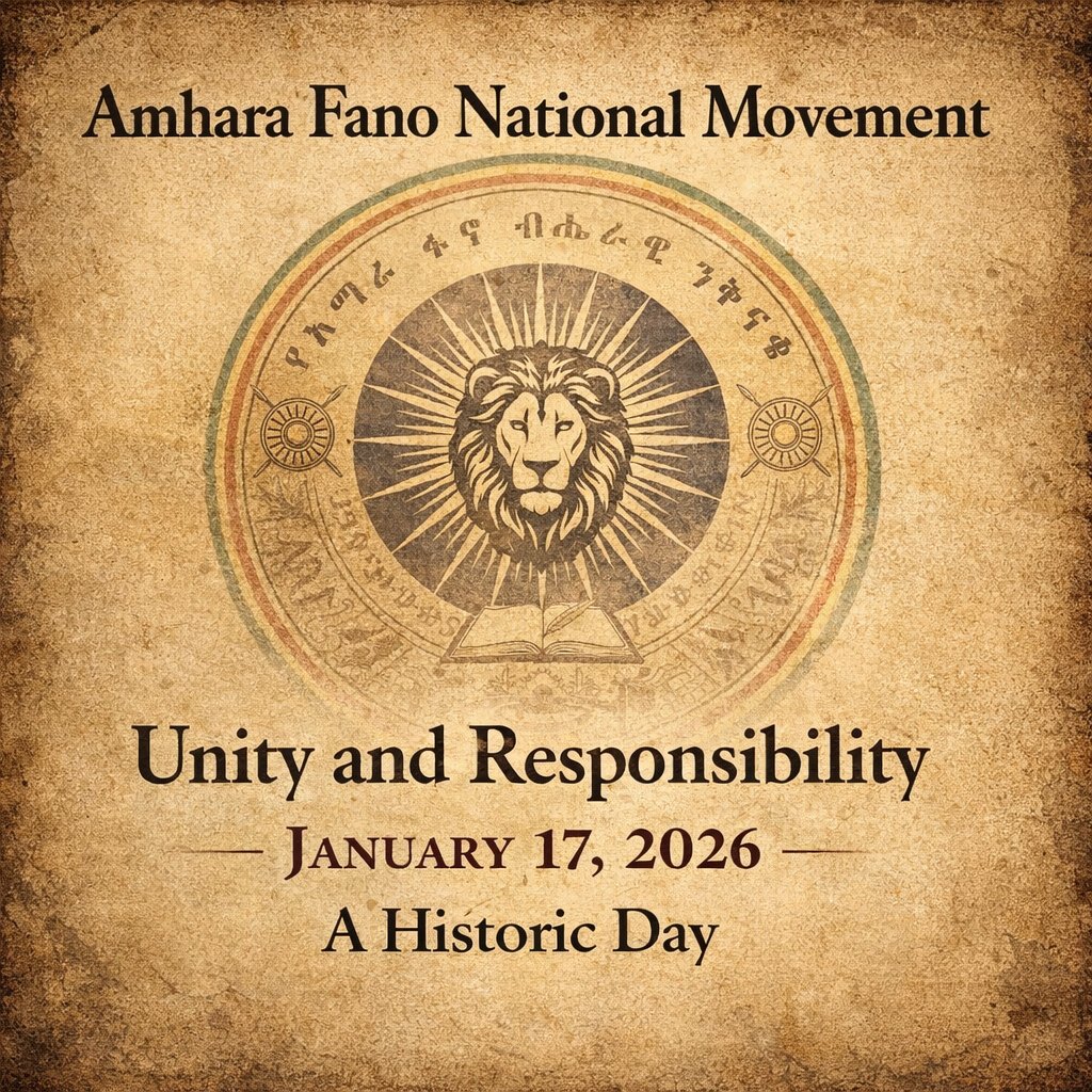 Coherence After Attrition: Amhara Unity and the Burden of History in the Horn of Africa

January 17, 2026

January 17, 2026 marks a consequential moment in Ethiopia’s contemporary history. On this day, the two principal Amhara Fano factions formally came together and established