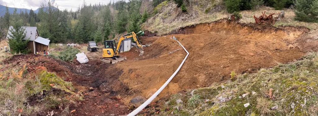 kinetic_finance's tweet image. installing the septic field at our future bitcoin retreat 👀