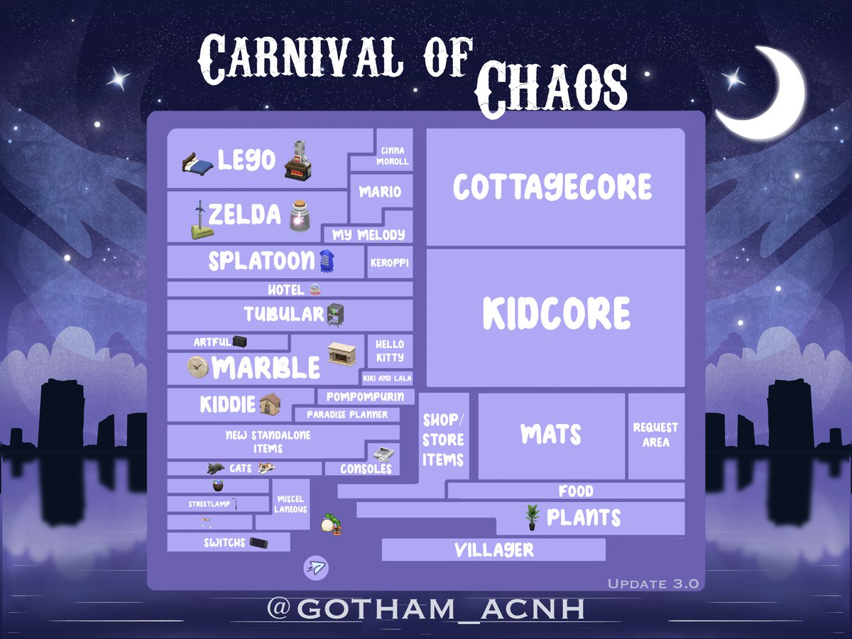 gotham_acnh's tweet photo. CHAOS is open! 
(No refresher yet, bare with me!)    

• Check your connection    
• Time yourself to ~20min    

RTs &amp; hauls are appreciated  📷   

dodo: 8TKVV
#treasureisland #acnh #animalcrossingnewhorizons #dodocode #animalcrossing https://t.co/4k0PO2MeLT