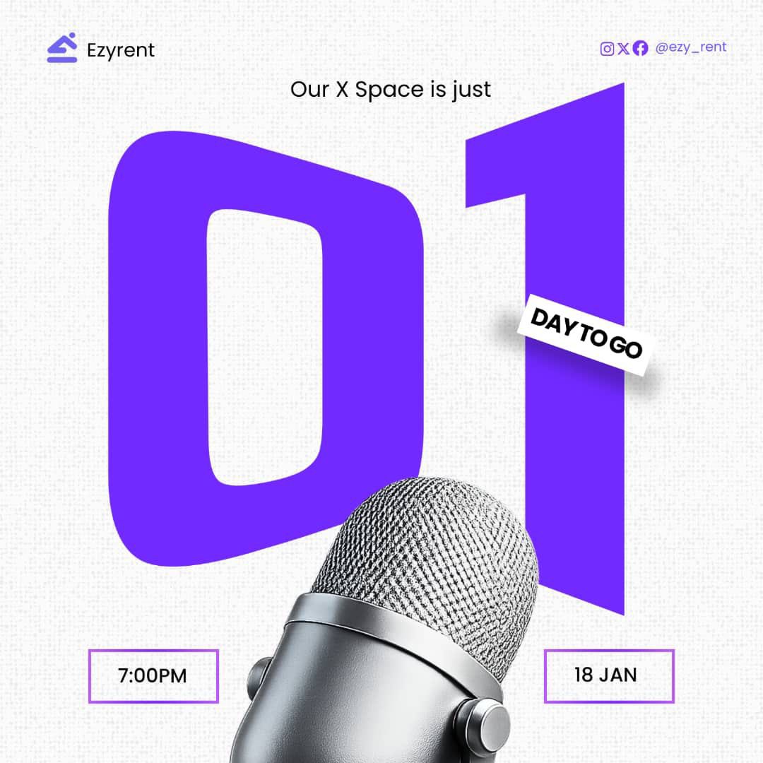 ezy_rent's tweet photo. Join us LIVE on Twitter/X Spaces as we discuss real housing challenges and how to avoid scams while finding the right home.

📅 Date: 18th January 2026
⏰ Time: 7pm
🎧 Where: X Spaces (@ezy_rent)

👉 Set your reminder!! https://t.co/fYOM096EKH