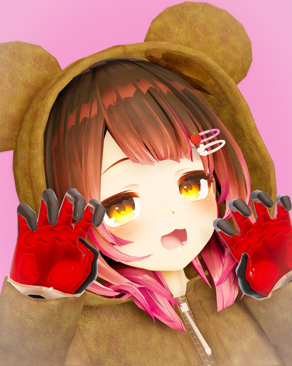 ryu90821's tweet image. 🤖「くまだぞぉ！がおぉ～！」

同意ゲームのときのろぼちがずーっとクマに見えて可愛かったから、着ぐるみ着させてみた笑
#ロボ子Art