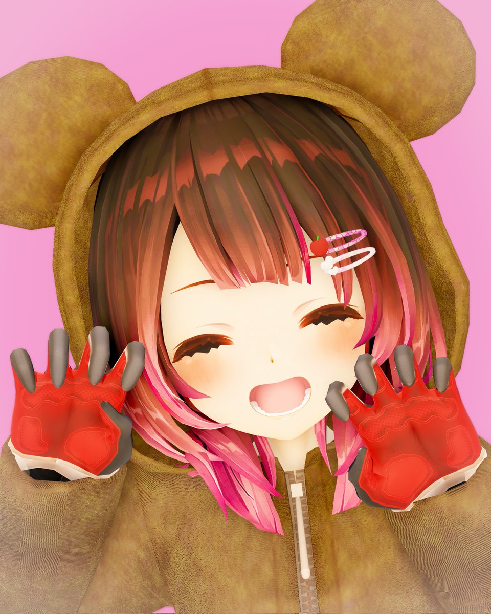 ryu90821's tweet image. 🤖「くまだぞぉ！がおぉ～！」

同意ゲームのときのろぼちがずーっとクマに見えて可愛かったから、着ぐるみ着させてみた笑
#ロボ子Art