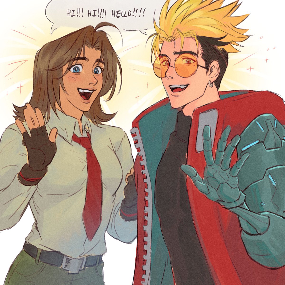 haedyllic's tweet image. suns and their moons #TRIGUNSTARGAZE