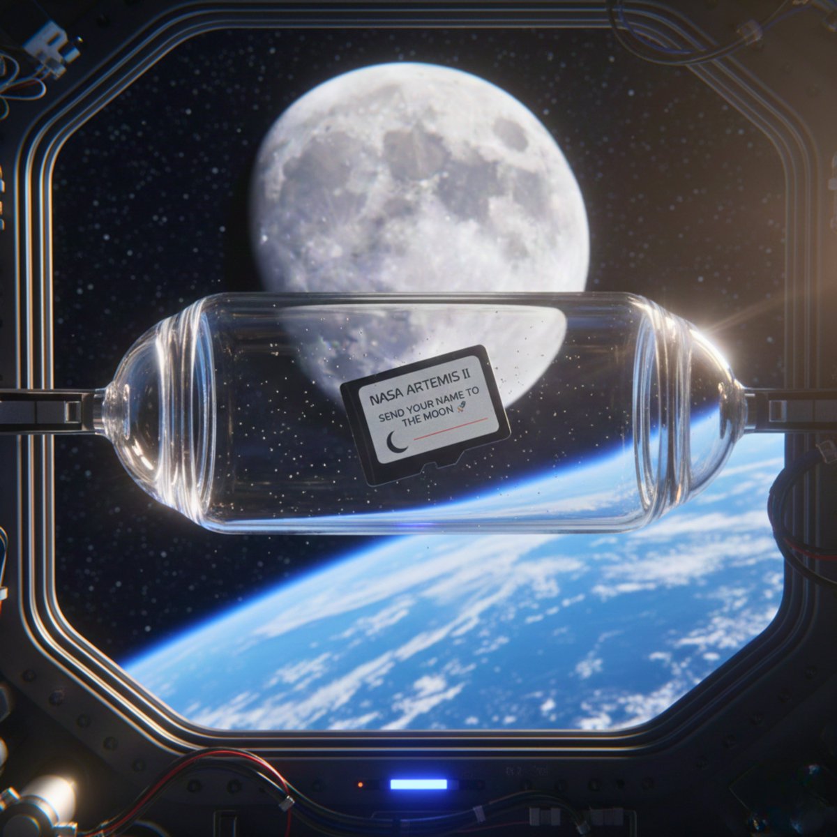latestinspace's tweet image. NEWS 🚨: NASA is allowing anyone to send their name around the Moon aboard the Artemis II mission!

All names will be stored on an SD card and placed inside the Orion spacecraft, the agency says

Last day to submit your name is Jan. 21 🗓️🌕
