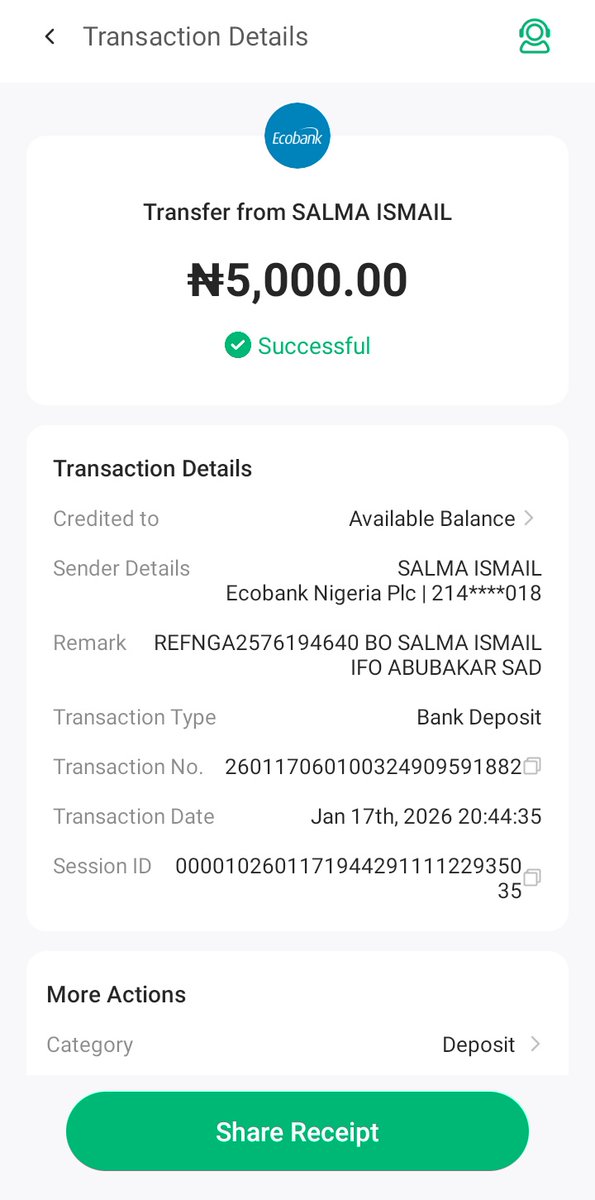 Another sister Salma Ismail sent N5000
Jazakillahu khairan 
Total amount= N15,000.
Keep reposting please. 
A single repost will go a long way.