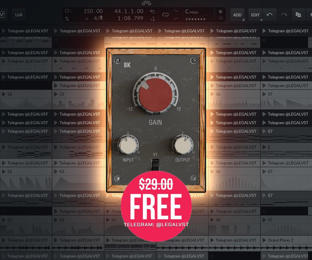 LEGAL_VST's tweet photo. 8K by Canvas Audio 🎛️
Console-style sat + fixed 8k EQ, GAIN, V1/V2 variants, mix ctrl, 4x oversampling

💻 Mac/Win (VST3/AU/AAX)
🎁 FREE (reg. $29) for a limited time only!
🔗 Link in bio!

#freeplugin #saturation #eqplugin #consoleemulation #mixing #canvasaudio #audioplugin https://t.co/UZUuLAH9tI