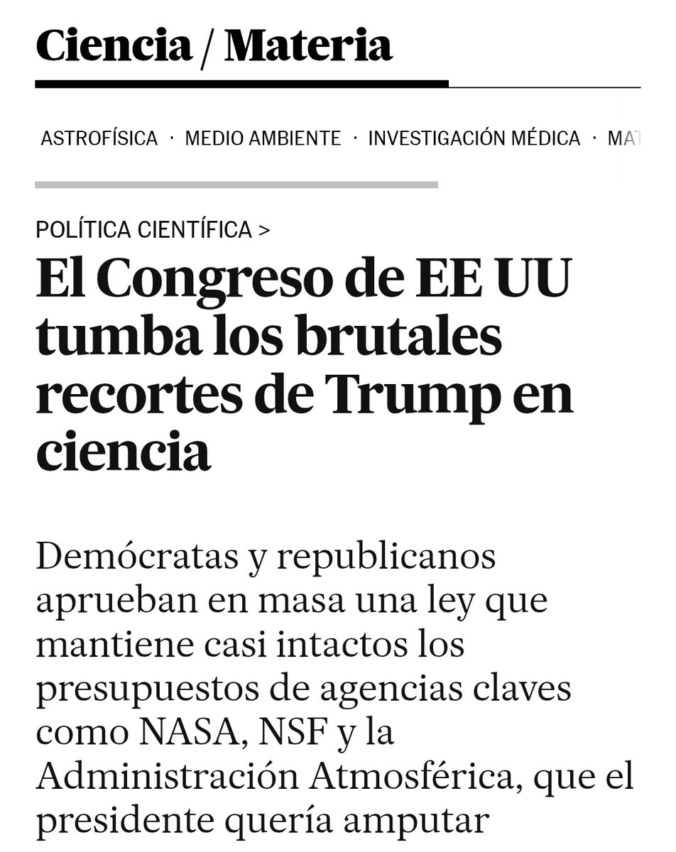 rquiroga777's tweet image. En EEUU el congreso se pone de acuerdo para voltear los recortes en ciencia de Trump. 

En Argentina se ponen de acuerdo LLA, el PRO y el radicalismo pero para terminar de voltear la ciencia argentina. 👌