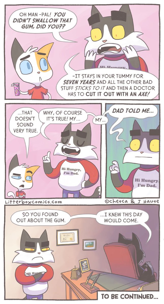 LitterboxComics's tweet image. A comic about lying to your kids... (1/3)