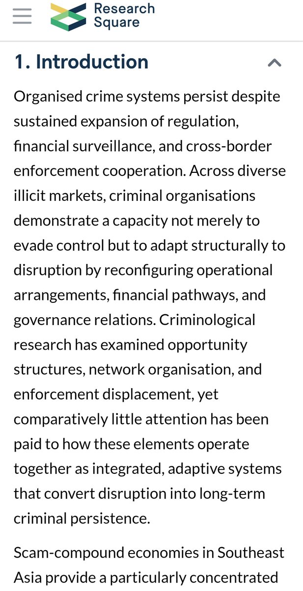 💭Ɛ⇂ʎɯoʇɐu∀sʍǝN👽🚨259.5🚨
🖊️S.Ramadhan #Jan2026

'How #OrganizedCrime👾 #Systems #Adapt: #Opportunity #Resilience n #Laundering #Connectivity in #Transnational #CriminalNetworks👽'

#Crime #inequality #asymmetry #NewsAnatomy13👽 doi.org/10.21203/rs.3.…
researchsquare.com/article/rs-858…