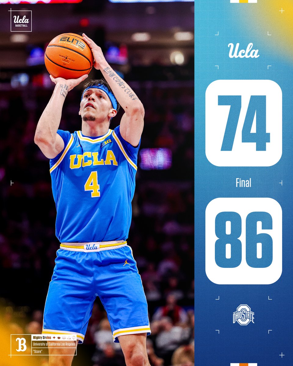 FINAL: Ohio State 86, UCLA 74

#GoBruins