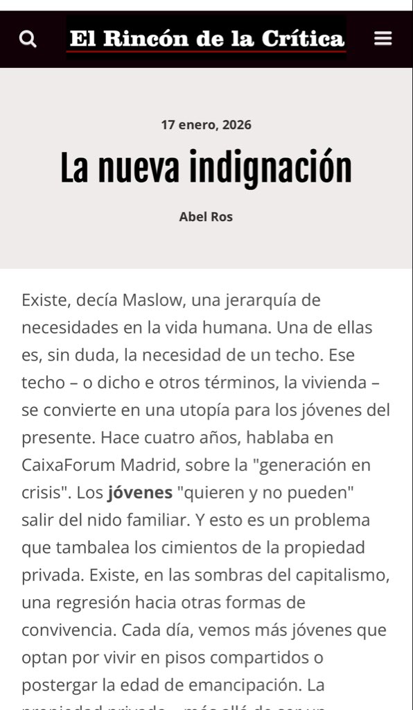 En el blog: La nueva indignación elrincondelacritica.com/2026/01/17/la-… vía <a href="/RCritica/">El Rincón de la Crítica</a>