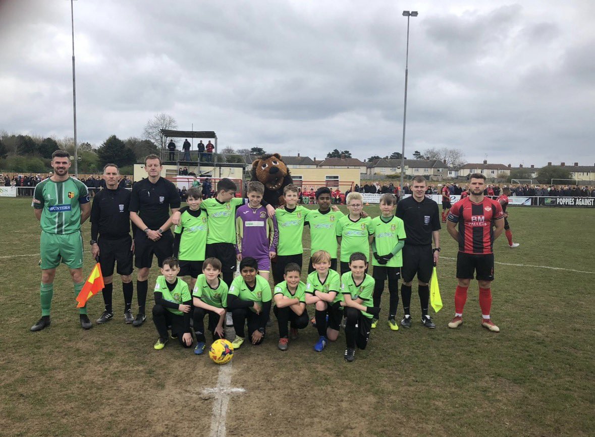 Really annoyed about today. 1st picture is the <a href="/KTFCOfficial/">Kettering Town FC</a> pitch today, 2nd is when we played <a href="/Alvechurch1st/">Alvechurch FC</a> in April 19, when my lads were mascots. 

Which pitch is more of safety risk? Clue, the 2nd one, absolute ankle breaker. Football is becoming a joke.