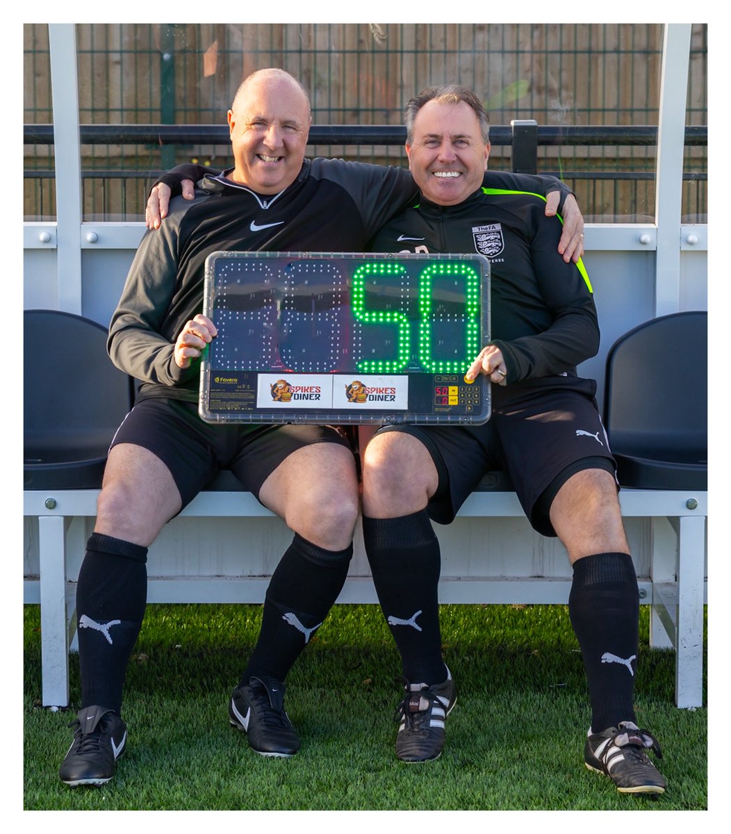 PeteKinsella69's tweet image. The Two Ronnie’s;  Ant and Dec;
Batman &amp;amp; Robin; Dick and Dom; Tom &amp;amp; Jerry…….. 

Well today another well known local duo as Assistants for the @HellenicLeague “Pugh and McMillan” marked their 50th appearance together as they ran the line for @MangotsfieldUtd v @FairfordTownFC…