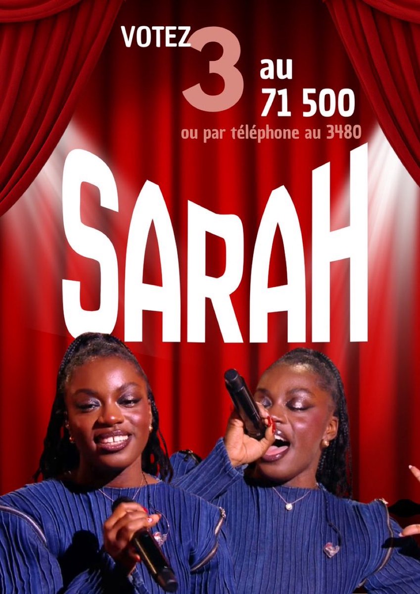 Chachouuu25's tweet photo. Pour ne pas avoir de regrets !! Pour que Sarah soit en demi-finale parce qu’elle le mérite tout simplement 🫶🏽 cagnotte ⬇️
https://t.co/0IxPfGrDAQ
 #StarAcademy https://t.co/Q9PZ78kLwl
