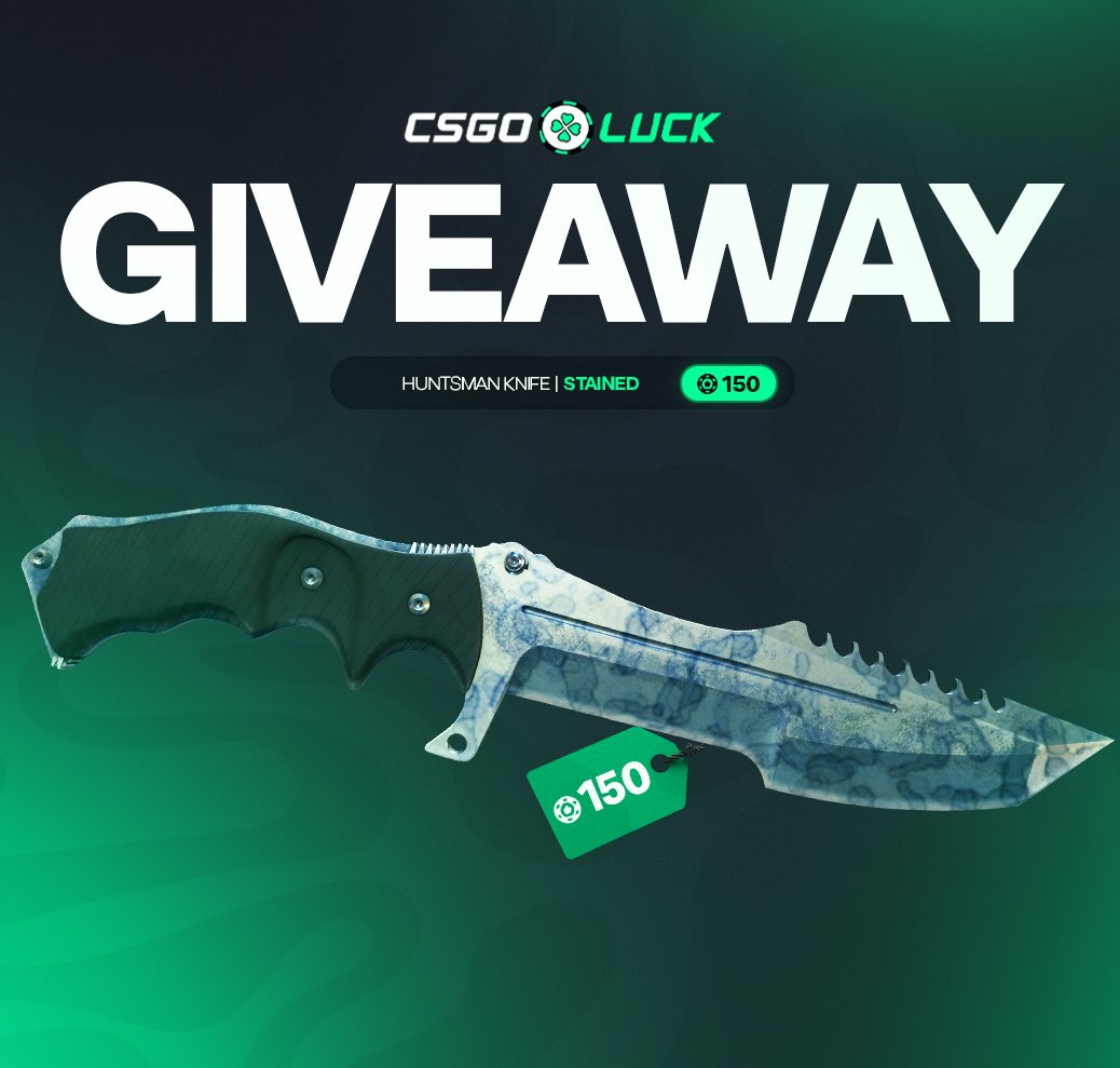SippinDirtyS0DA's tweet image. CS2 Huntsman | Stained Giveaway 🎉

To enter:
✅ Follow me &amp;amp; @officialcsluck 
✅ Like, Repost, &amp;amp; Tag 2 friends

🗓️ Ends in 1 week