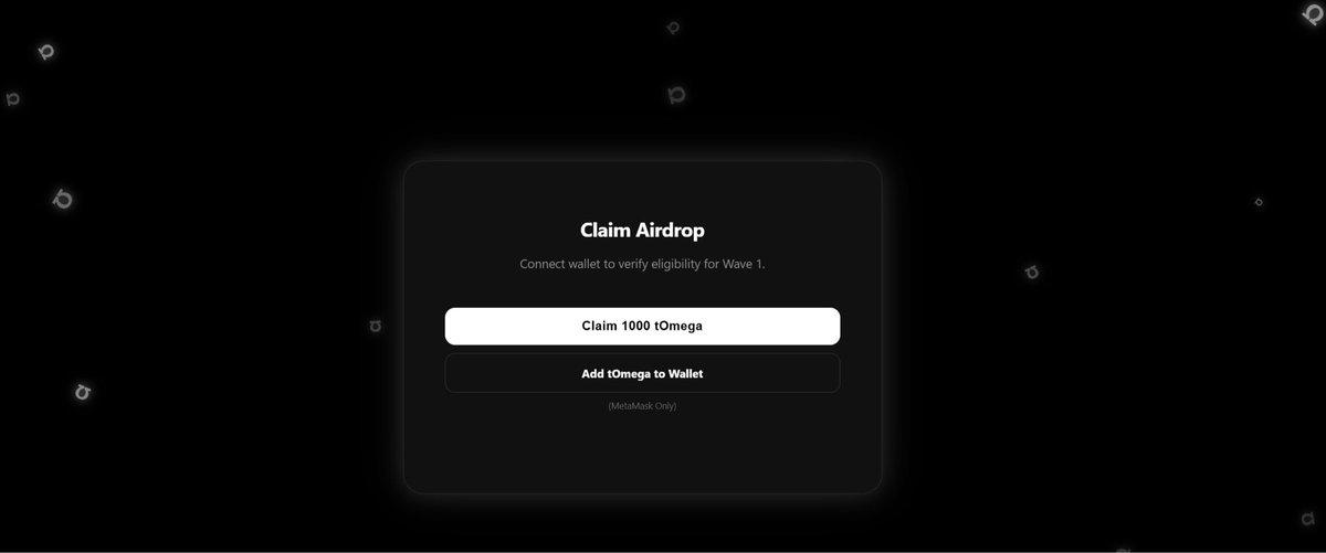 omega_netw0rk's tweet image. The time to claim tOmega is now 👇 

airdrop.omeganetwork.co