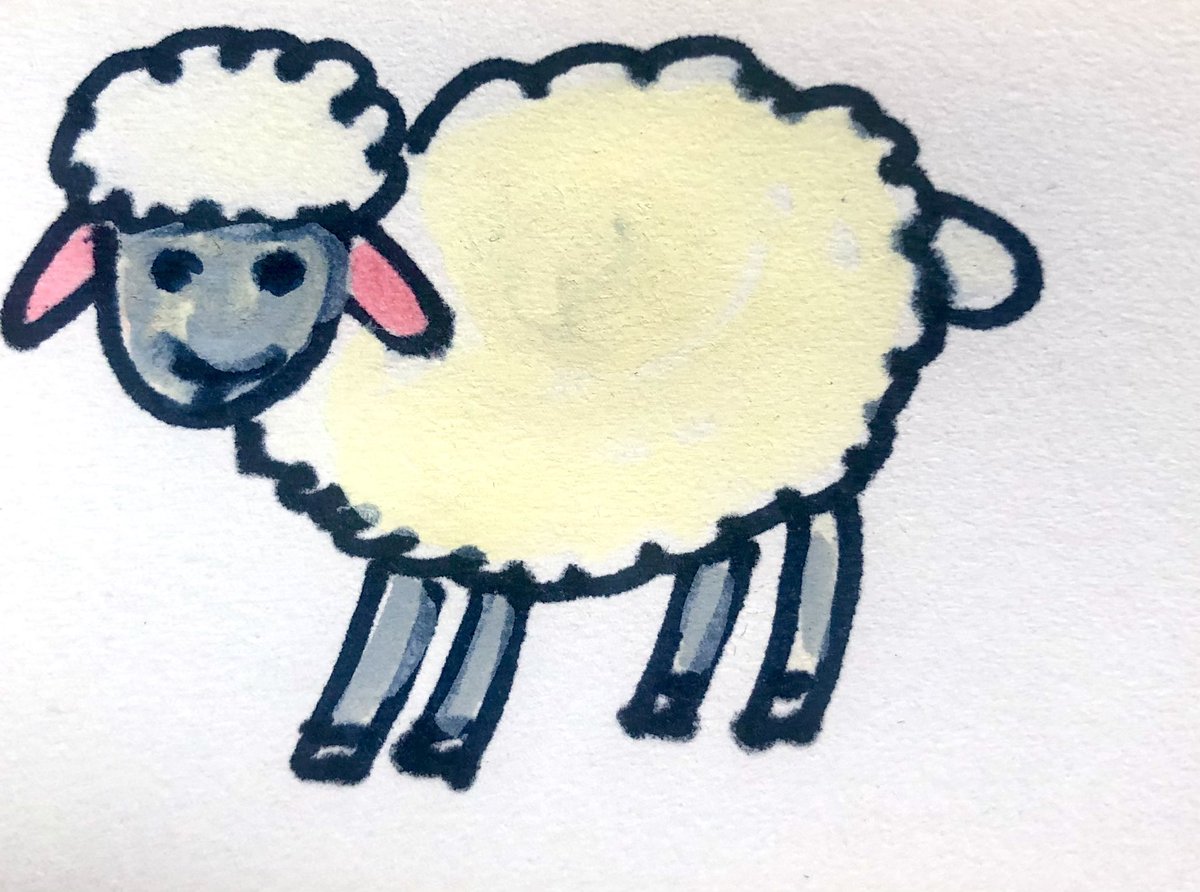 ELorimey's tweet image. Je ne vous connais pas mais j’ai dessiné un petit mouton . J’ai toujours pensé qu’il fallait essayer …