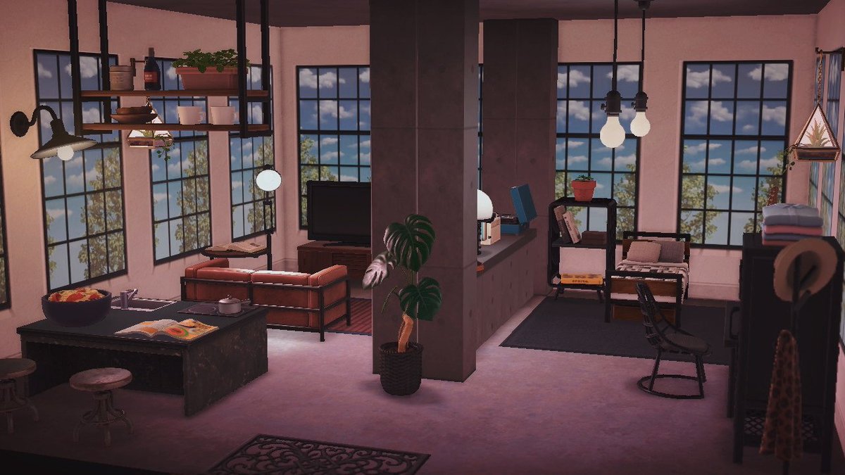 cher_acnh's tweet photo. Ayer hice una habitación muuy moderna  😎 

#AnimalCrossing #ACNHDesign #acnh https://t.co/4GuAx1PyV4