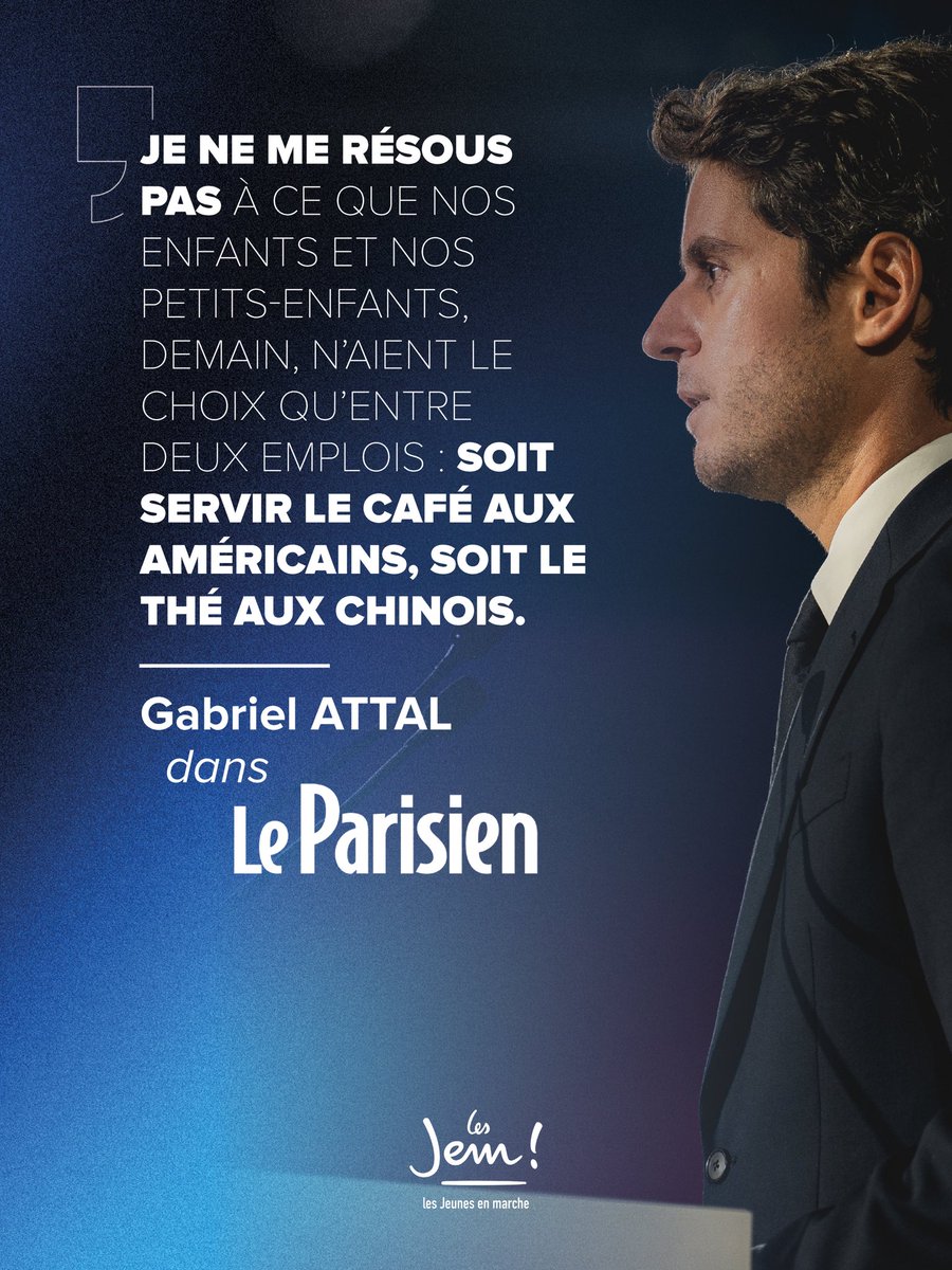 Jeunesenmarche's tweet image. 👏 @GabrielAttal