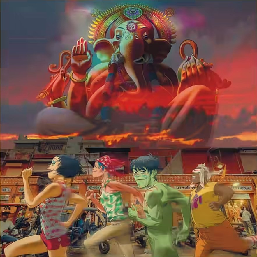 Possibly my favorite art from this album so far they all look so purty and the colors are awesome