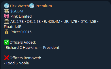 OTCTickWatch's tweet photo. $GGSM Did 275% on Friday,
One message - huge action.
Comment below "GGSM" for join to our community.
• Only 6 extra people will get access. 
• Super limited.
• First come, first served. https://t.co/munOHjpdQJ