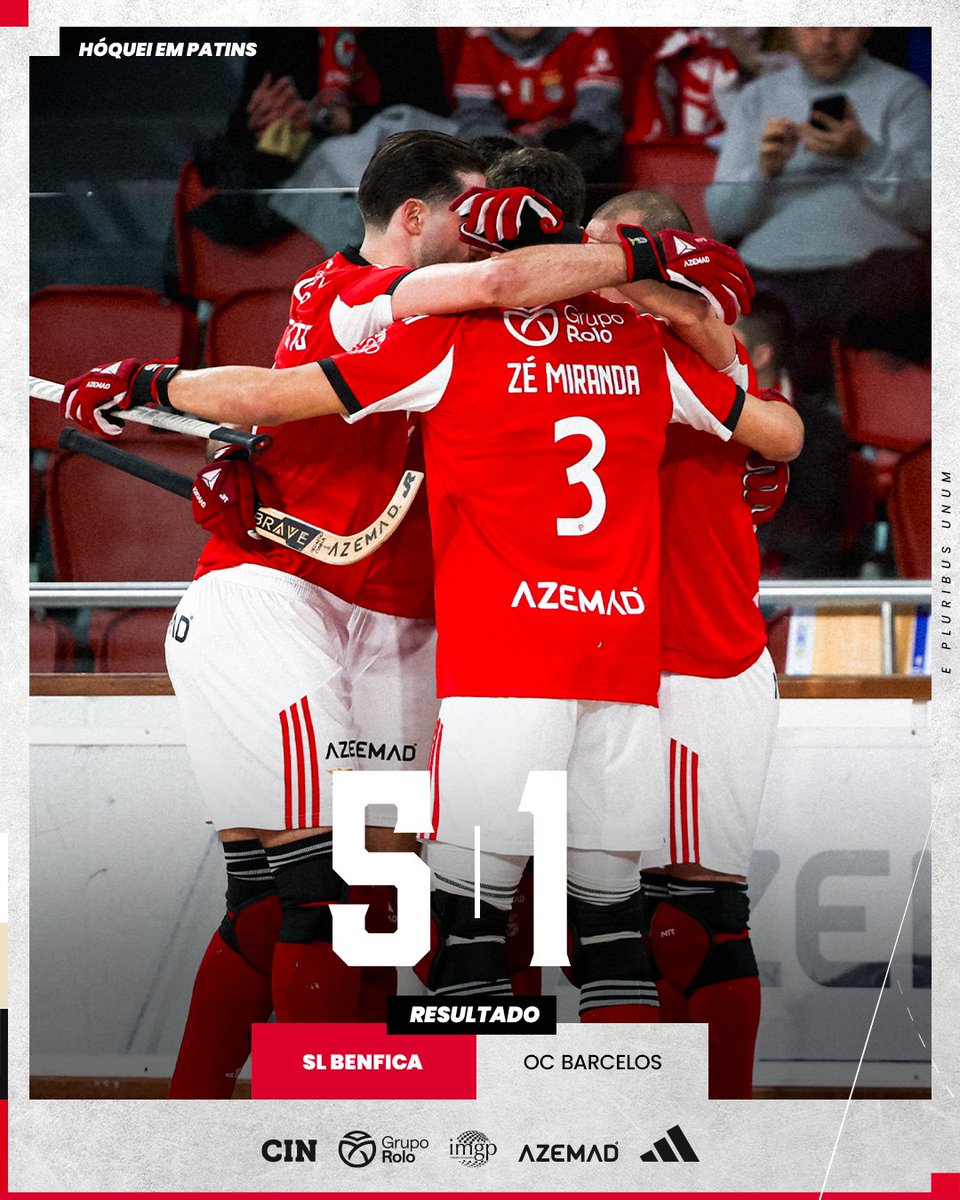 🏑 O #HóqueiBenfica venceu o OC Barcelos na 12.ª jornada do Campeonato Nacional! 🔥