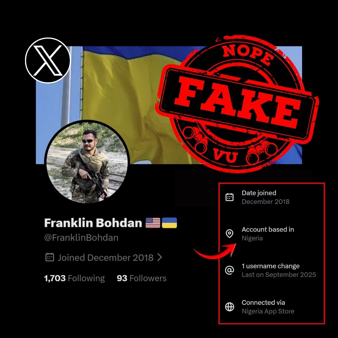 SalVUs_SerVUs's tweet photo. ❌ FAKE SOLDIER
Franklin Bohdan
aka FranklinBohdan
https://t.co/UfZigTmazu
ID Link: https://t.co/fwcFTbm8zQ
ID: 1077907056005431296
⚠️ IMPERSONATES ✅ A REAL UKRAINIAN SOLDIER
#xscam https://t.co/hPxD83xFf8
