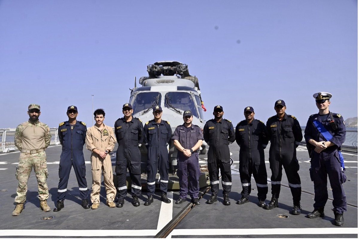 IN_WNC's tweet image. #INSImphal of #IndianNavy, mission deployed in the North Arabian Sea, undertook crossdeck visit with ITS Antonio Marceglia of @ItalianNavy, in Muscat on 16 Jan 26.

The interaction facilitated exchange of best practices and insightful discussions on maritime security and