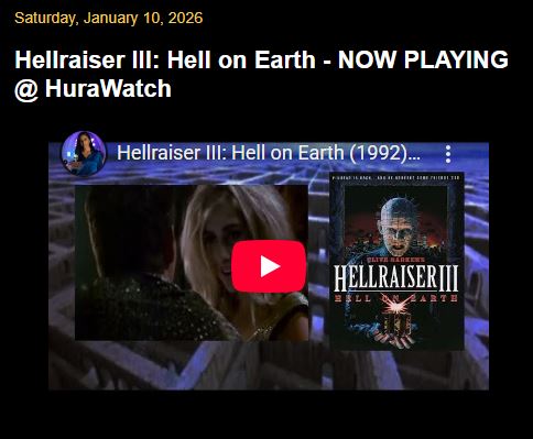 Spooky Hardcore Network: Hellraiser III: Hell on Earth - NOW PLAYING @ Hura... spookyhardcorenetwork.blogspot.com/2026/01/hellra… Check out <a href="/HellraiserGame/">Clive Barker's Hellraiser: Revival</a> here at X.