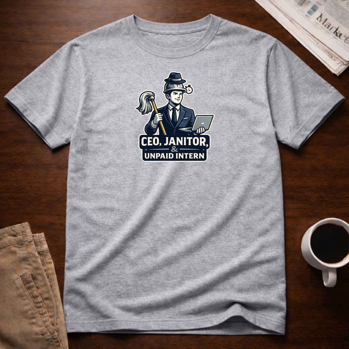 ThreadForgeCo's tweet image. Tag a founder who's currently the CEO, doing customer support, cleaning the office, AND pretending they have a full team on investor calls.
"CEO, Janitor, &amp;amp; Unpaid Intern" — the most honest job title in startups.
threadforgeco.com