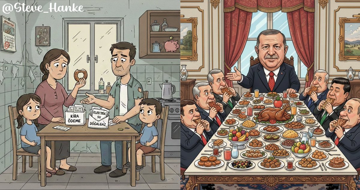 #TurkeyWatch🇹🇷: Turkey's "hunger threshold" — the minimum monthly cost for a family of four to put food on the table — has hit 30,143 liras.

That number exceeds the minimum wage.

ERDOGAN'S ACHILLES HEEL = INFLATION.