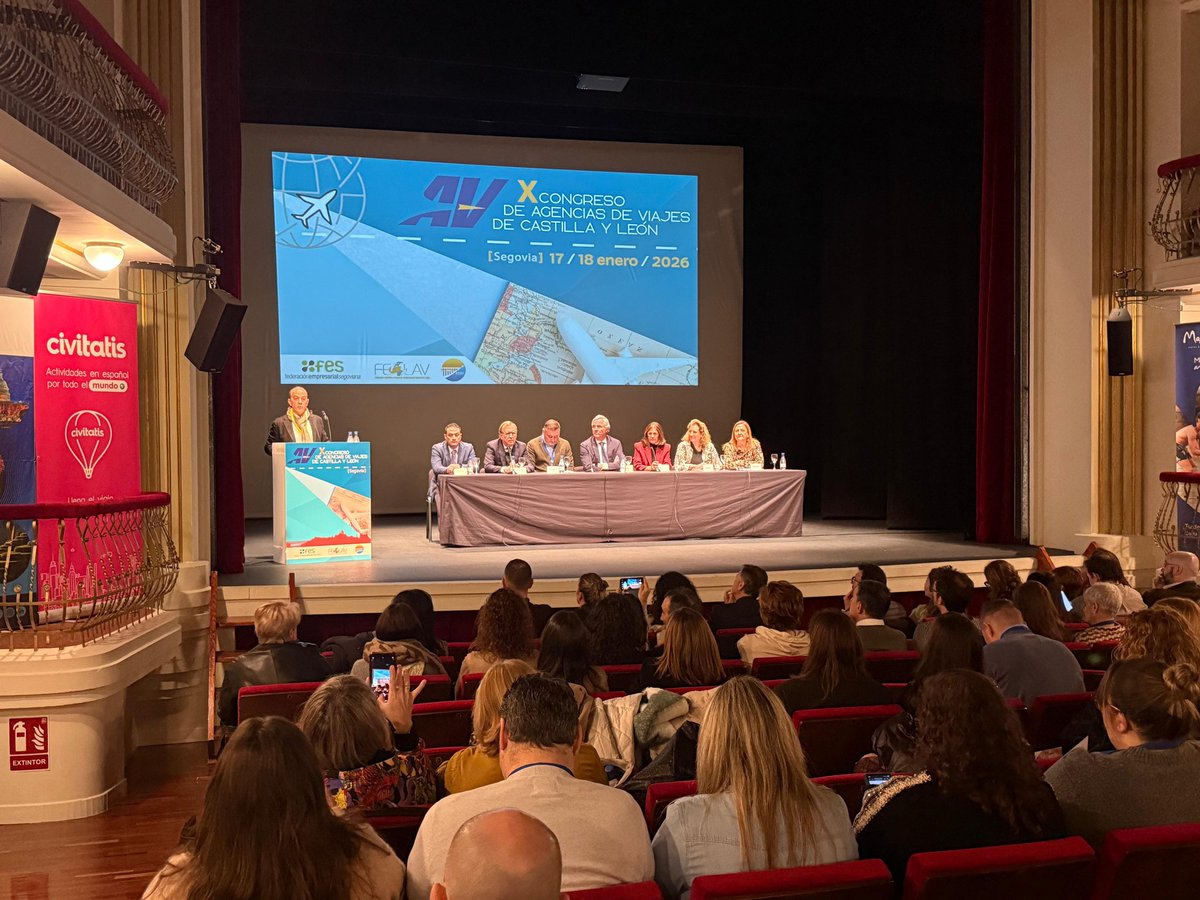 La subdelegada del Gobierno, <a href="/MarianRueda_/">Marian Rueda</a>, participa en la inauguración del X Congreso Regional de Agencias de Viaje que se ha celebrado en Segovia.