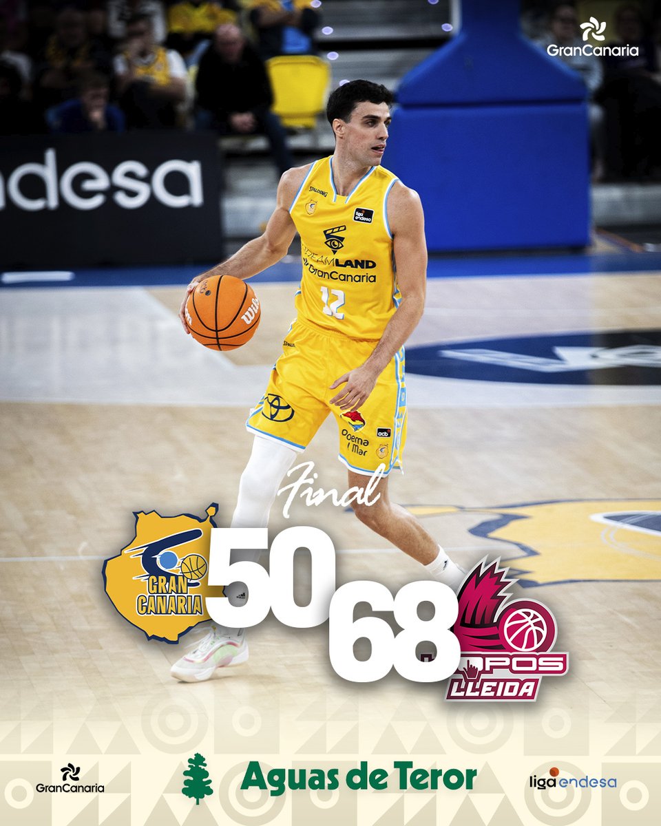 🏀 Final: 

🐥 Dreamland Gran Canaria 50
🟣 Hiopos Lleida 68

🔥 #VamosGranca | #LigaEndesa