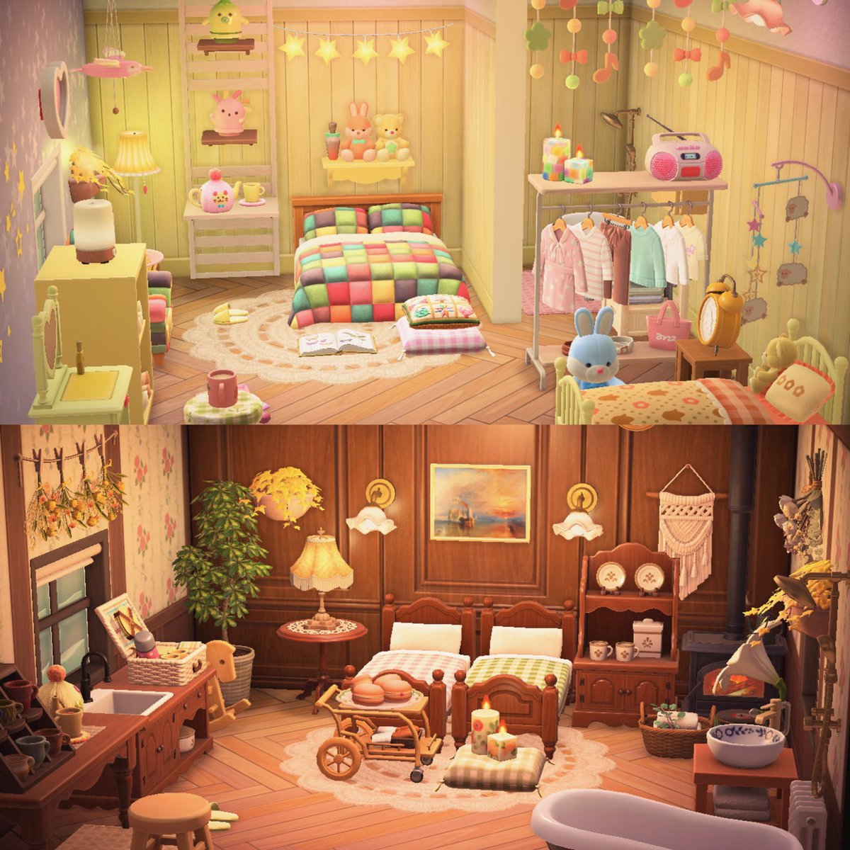 galantists's tweet photo. Im obsessed with the animal crossing hotel update!!! Making the themed guest rooms is so much fun https://t.co/akA4iRJBXD