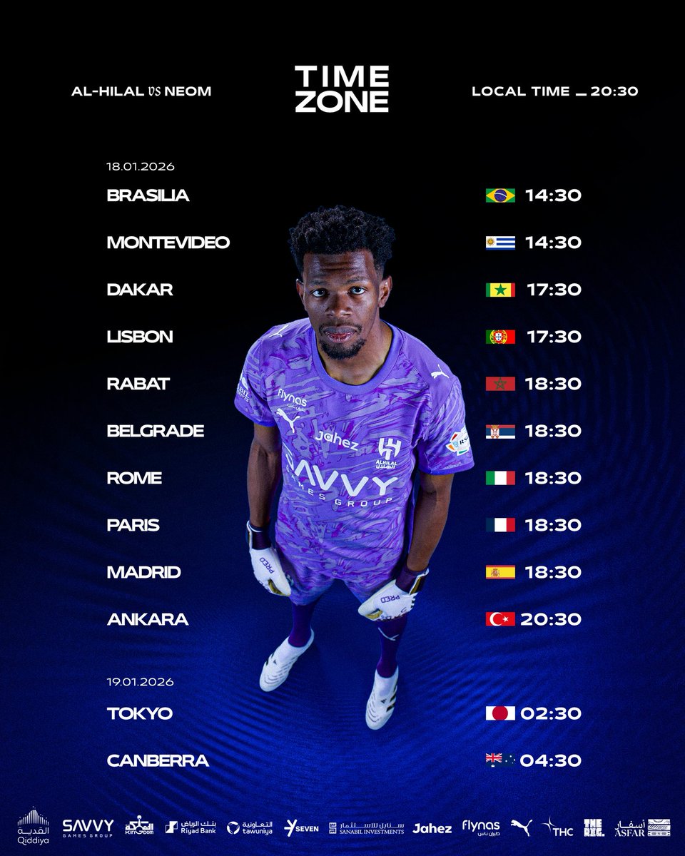 #AlHilal in your time ⌚️💙