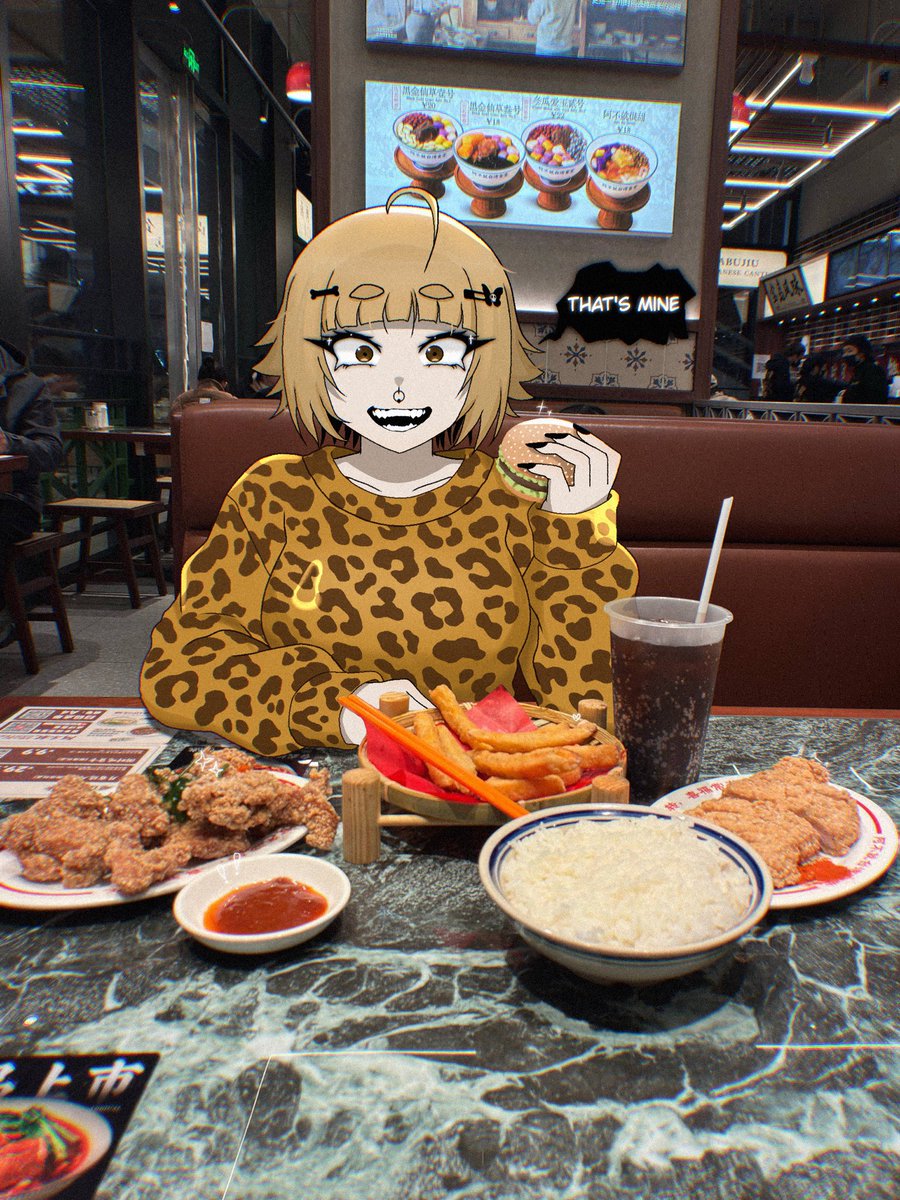 walking into a fast food spot  
see THIS spread  👀
brain: okay now draw yourself devouring EVERYTHING  
me: ✍️💥
be honest - you wanna take a bite or am i the only pervert here