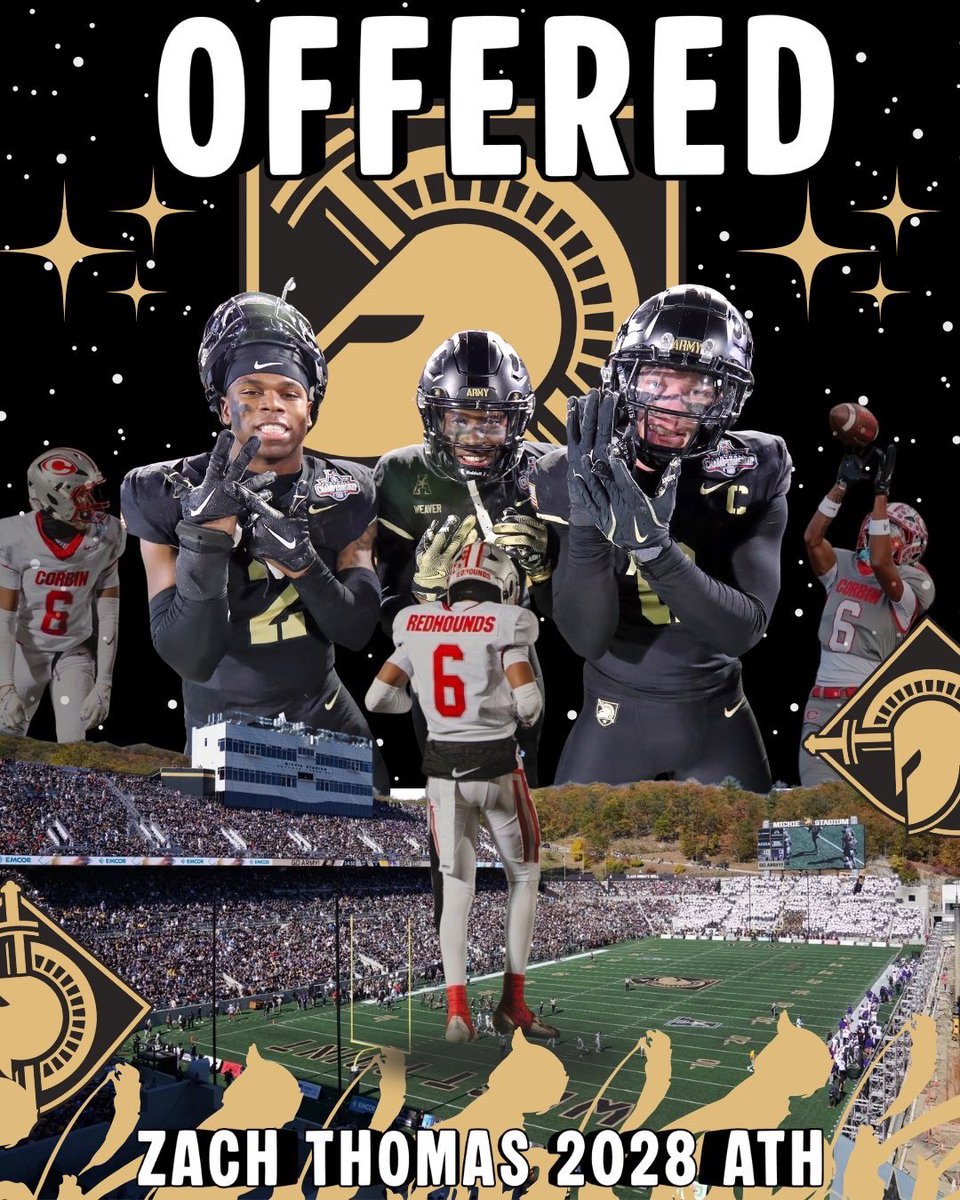 ZachThomas55128's tweet image. After a great conversation with Coach Loose I’m blessed to receive my first d1 offer from Army Westpoint #AGTG🙏🏾 @CoachJohnLoose @CoachJeffMonken @ArmyWP_Football @coachsalmons1 @RedhoundFball