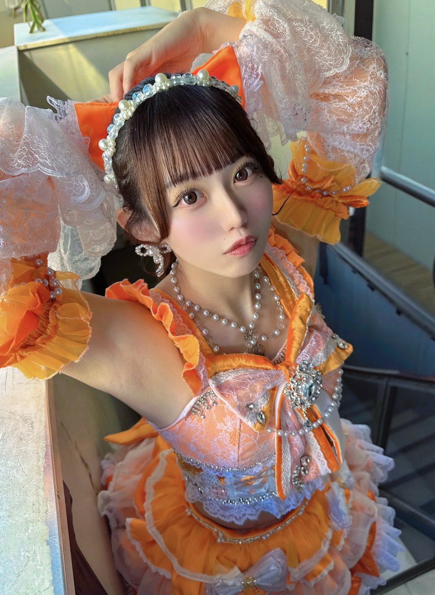 おはよーください🫧🧡🏰

　　　　何点ですか？…？(˶> <˶)♡