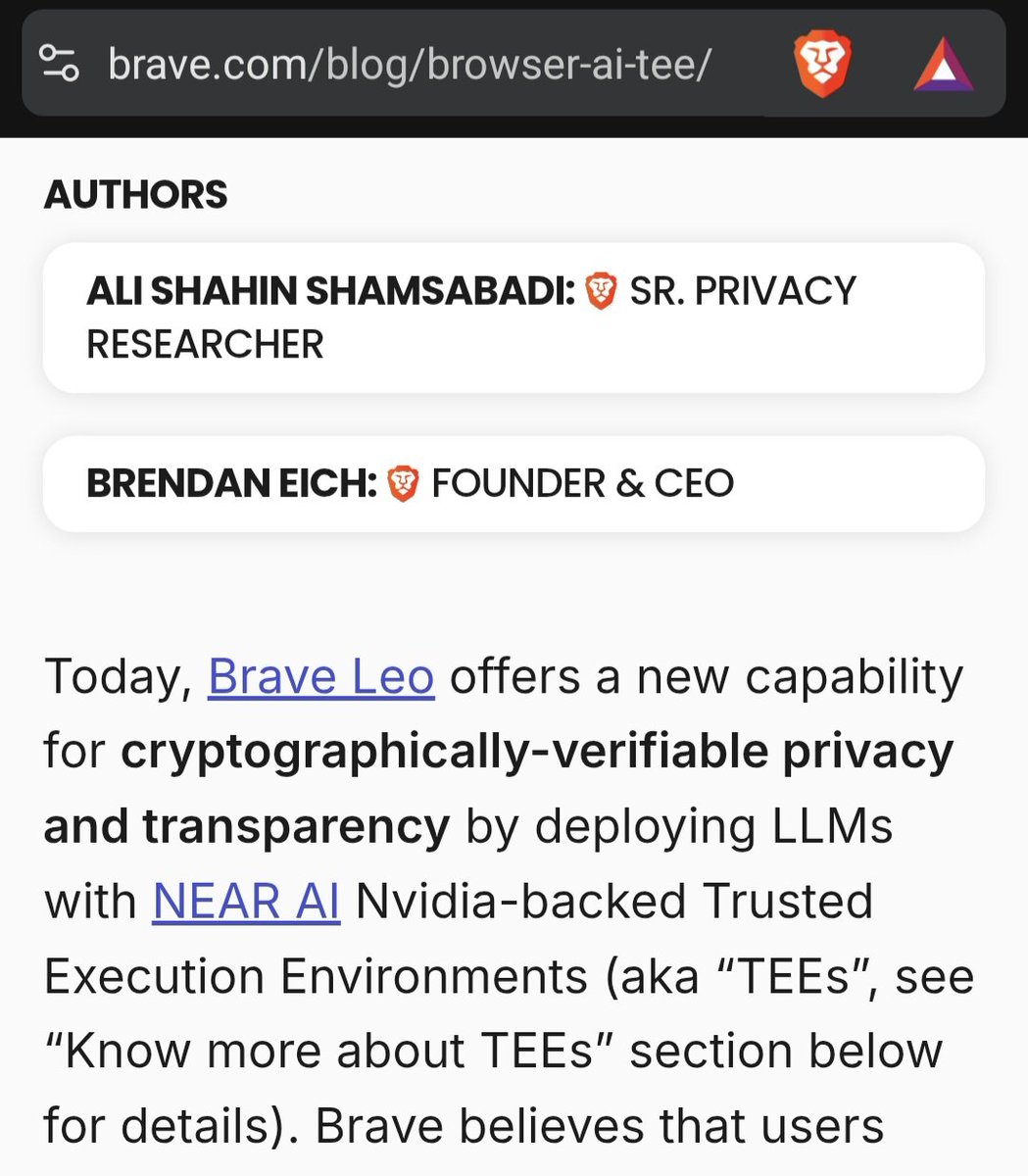 boldleonidas @opensea You should just use Grok 4.1 as an X premium  subscriber, if you want access to a paid proprietary, data harvesting AI  model Otherwise, you can simply use @brave LEO