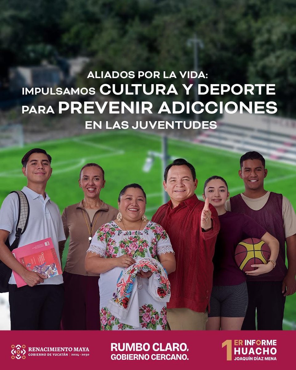 🛡 Prevención desde la cultura y el deporte.

Aliados por la Vida impulsa acciones para acompañar a las juventudes.

#RumboyCercania 👉🏼 yucatan.gob.mx/informe