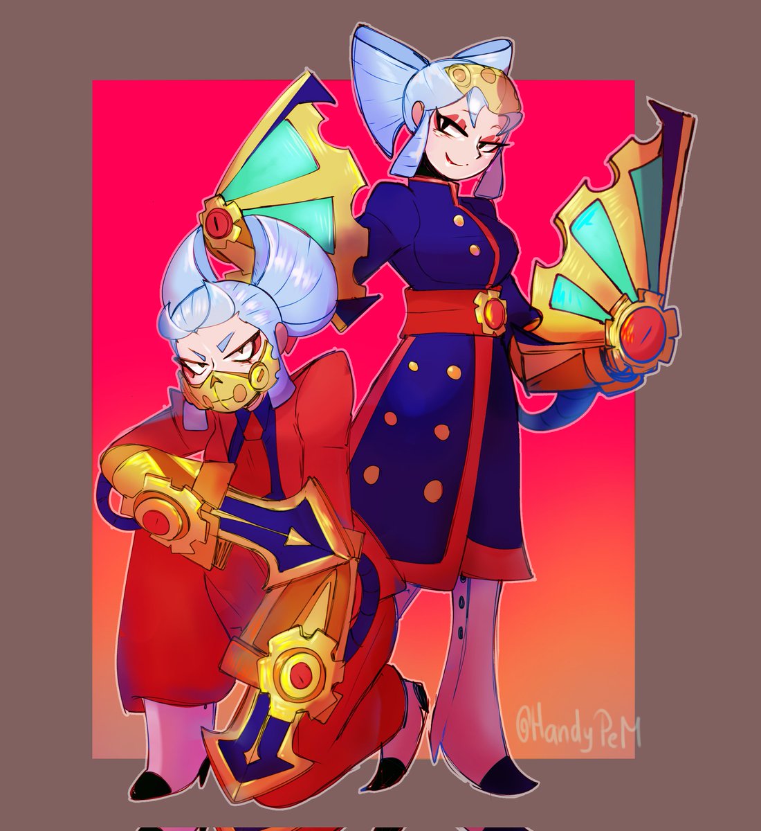 HandypeM's tweet photo. Pues como prometido lo termine 
Te amo Kaze pero Larry te gana 😜
#BrawlStars #brawlstarsfanart https://t.co/wIo7GgyBEZ
