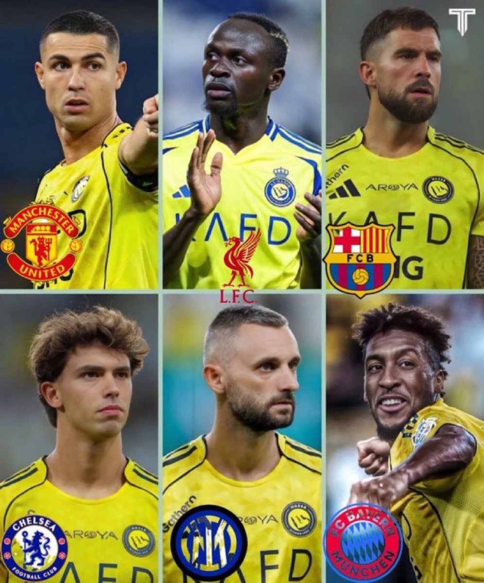 هؤلاء جميعاً من جلبهم الصندوق للنصر وشاهد من أين جاءو .. 
وهاني يقول النصر اقل دعماً !!!!!!!

 #اكشن_مع_وليد